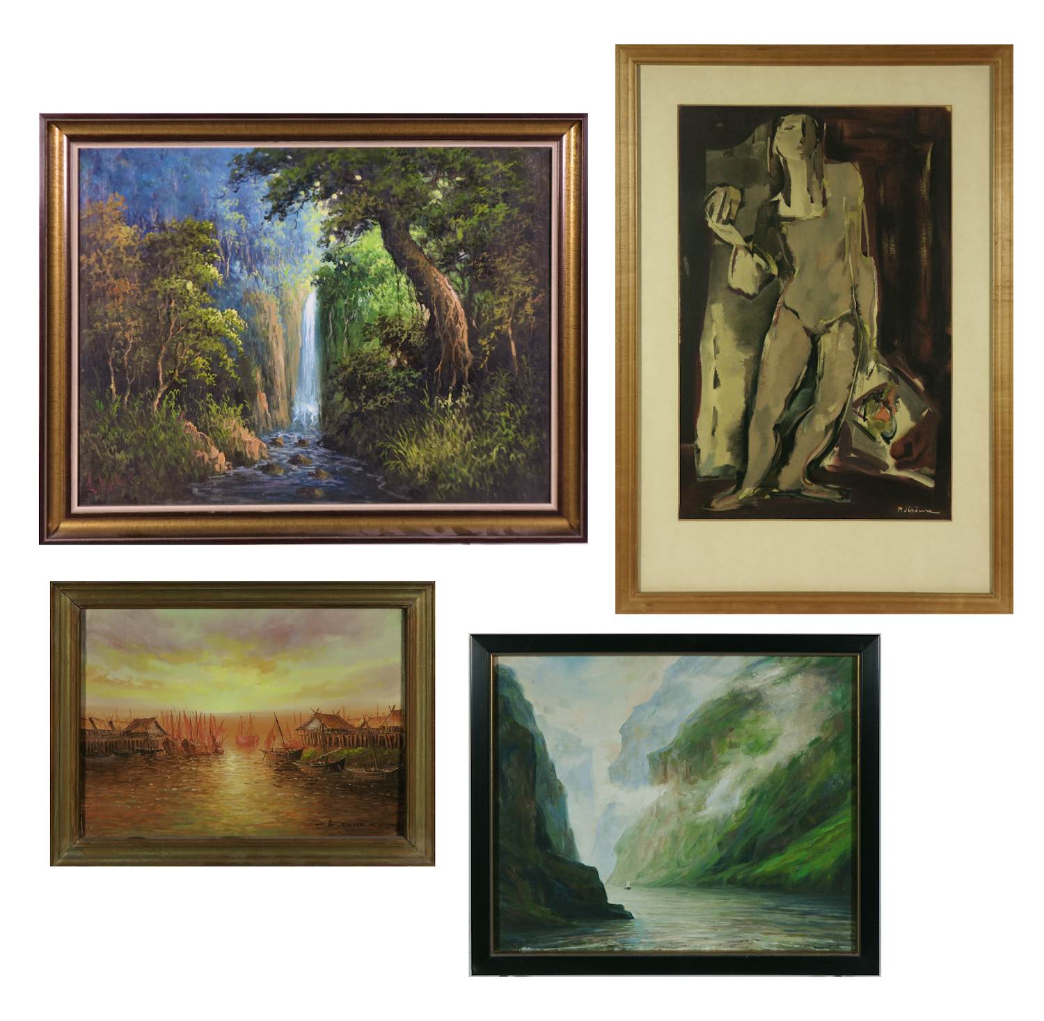 Onbekend - Pierre Jérôme en anderen, Lot van 4 werken kopen? Bied vanaf 100!