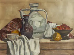 Russische School - Stilleven, aquarel (netjes ingelijst) kaufen? Bieten Sie von 100!