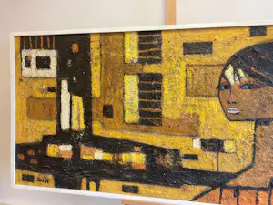 Ivan Sedlisky - Olieverf op board , Titel onbekend – ca. 1970 kopen? Bied vanaf 1000!