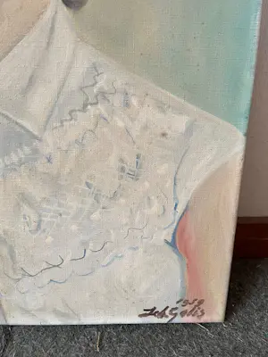 Bas Galis - Expressionistisch portret van vrouw kaufen? Bieten Sie von 70!