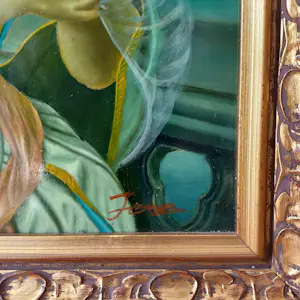 Onbekend - Elegante vrouw met sluier en parelketting kopen? Bied vanaf 50!