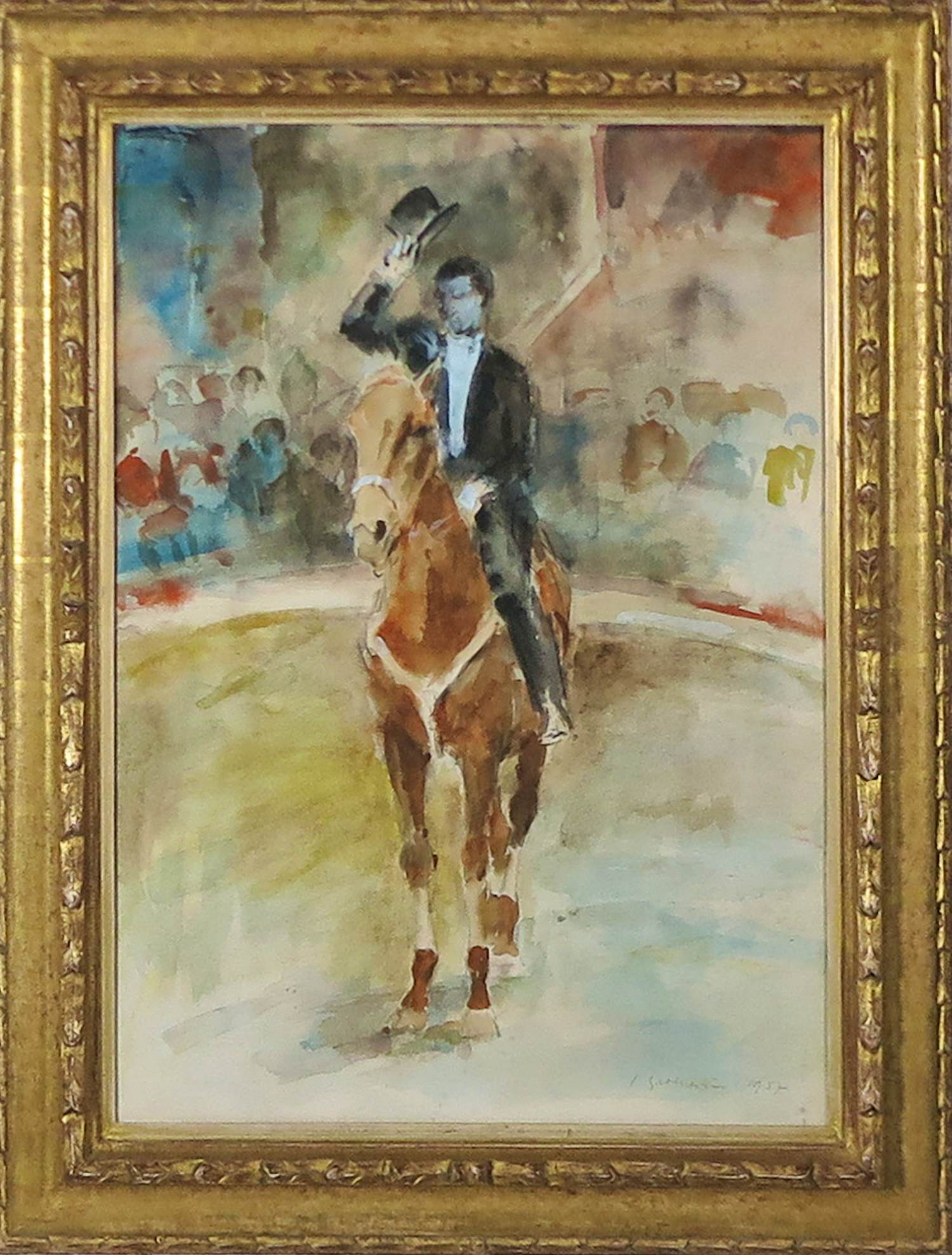 Jan Groenestein - Aquarel, Ruiter - Ingelijst kopen? Bied vanaf 200!
