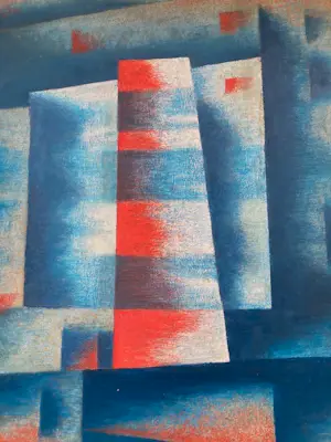 Pieter Compaan - Blauw met rood kopen? Bied vanaf 150!