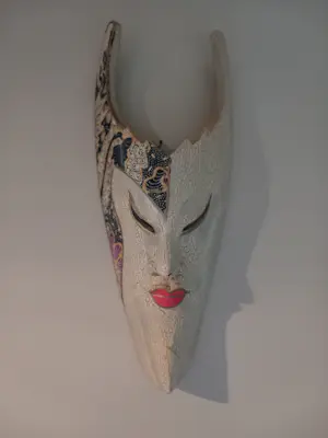 Onbekend - Prachtig etnisch stammenmasker uit Indonesië kopen? Bied vanaf 20!