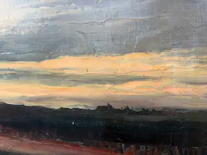 Cornelis Johannes van der Aa - Twents landschap in schemerlicht kopen? Bied vanaf 150!