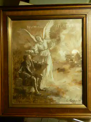 Eduard von Gebhardt - Engel met schrift-geleerde ( apostel) verkauft für € 150!