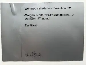 Bjorn Wiinblad - Weihnachtslieder auf Porzellan kopen? Bied vanaf 25!