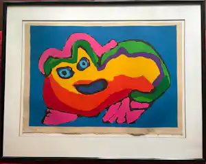 Karel Appel - Blue eyed creature vendu pour 1100€ !