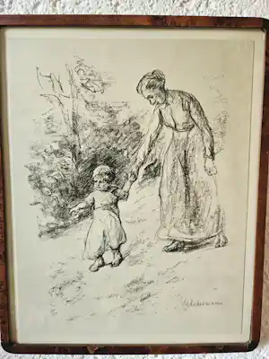 Max Liebermann - Warterin mit kind kaufen? Bieten Sie von 295!