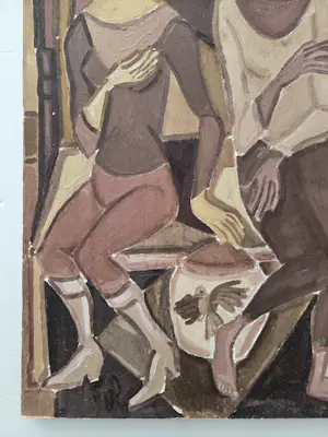 Onbekend - Twee vrouwen. Picasso stijl. kopen? Bied vanaf 20!