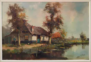 Onbekend - Nederlands landschap. kopen? Bied vanaf 80!