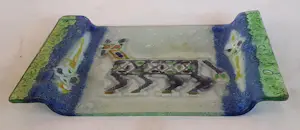 Onbekend - Custom made - Handgemaakte glazen schaal "Lama" kopen? Bied vanaf 10!