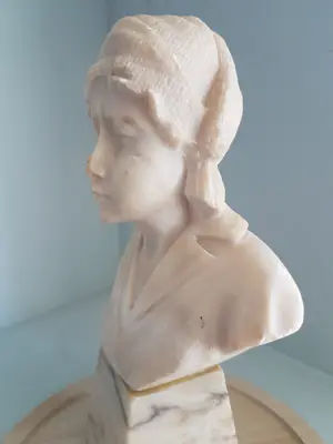 Onbekend - Buste, Begin 20ste eeuw - Jeanne dÁrc - Renaissance. kopen? Bied vanaf 20!