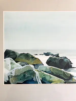 Nico van Bekkum - rotsen aan de kust kopen? Bied vanaf 50!