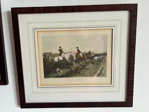 Onbekend - Mooi jacht tafereel van paarden kopen? Bied vanaf 60!