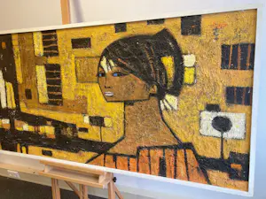 Ivan Sedlisky - Olieverf op board , Titel onbekend – ca. 1970 kopen? Bied vanaf 1000!