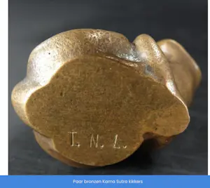 Brons (Onbekend) - parende kikkers kopen? Bied vanaf 40!