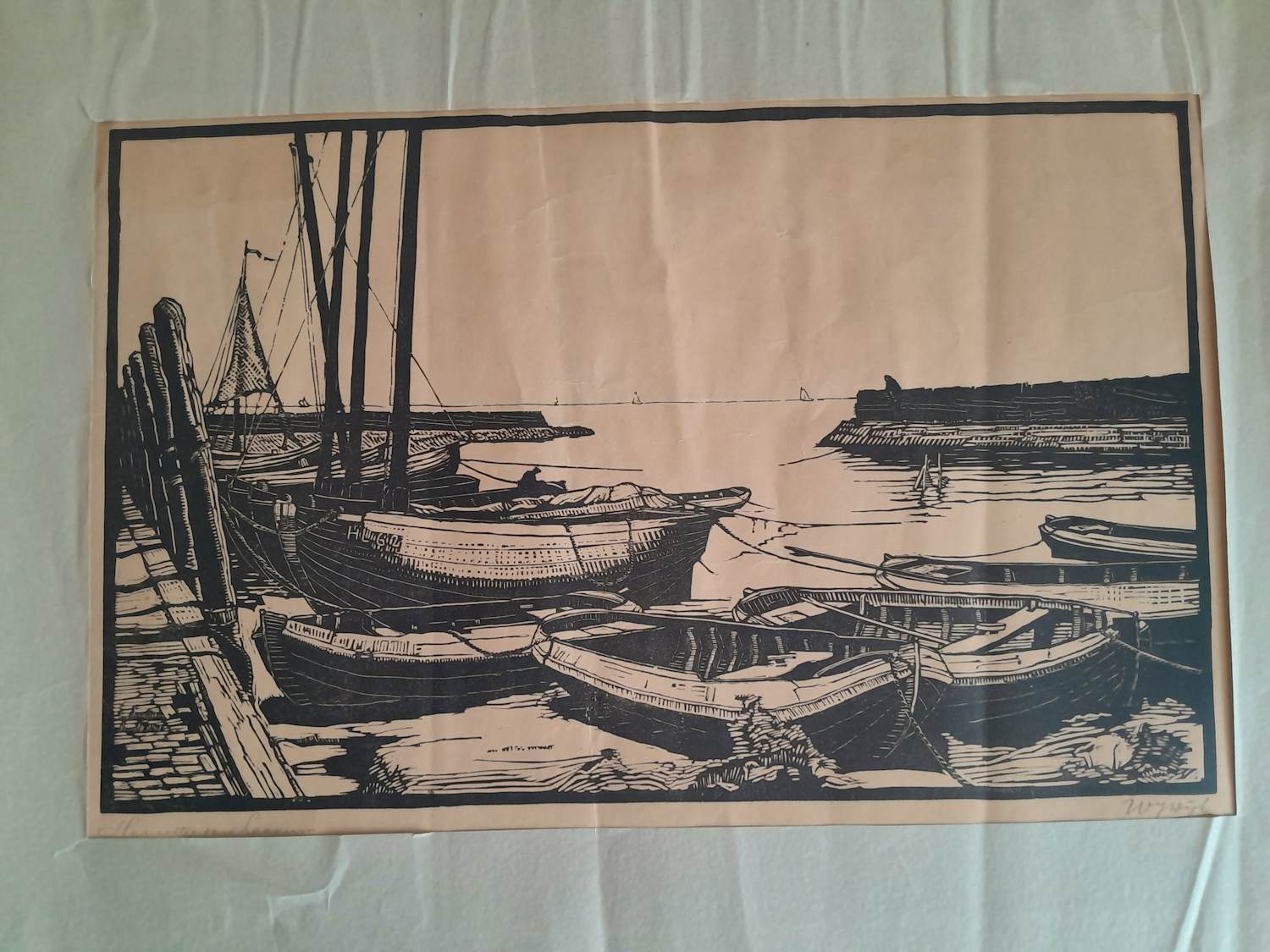 Willem Jans Dijk - "Haventje van Laaxum" verkocht voor € 45!