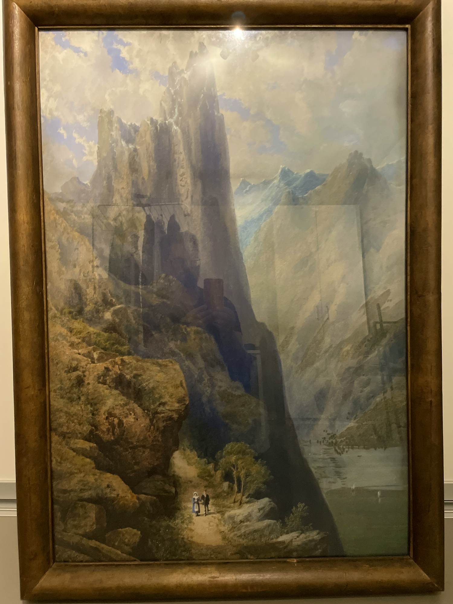 Buy Onbekend - Landschap met wandelende figuren? Bid from 75!
