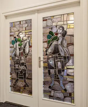 AcheterJos Hermans - Glas-in-lood deuren? Enchérissez de 500!
