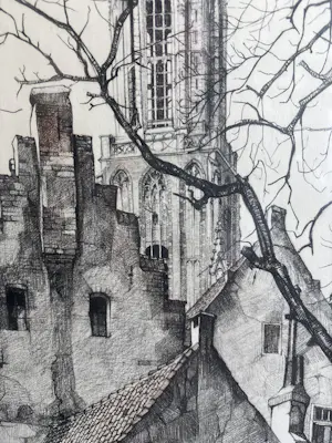 Willem van Dam - Achterzijde Langestraat kopen? Bied vanaf 45!