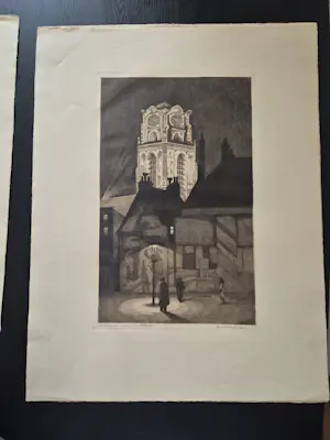 Arend Hendriks - Verlichte st laurenskerk te Rotterdam kaufen? Bieten Sie von 30!