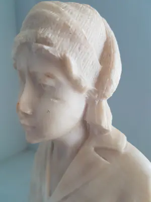 Onbekend - Buste, Begin 20ste eeuw - Jeanne dÁrc - Renaissance. kopen? Bied vanaf 20!