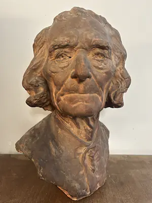 Paul De Vigne - Terra-cotta buste kopen? Bied vanaf 450!