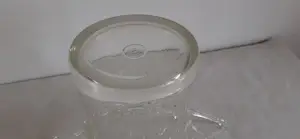 Onbekend - Handgeblazen "tralie" vaas in glas/kristal kopen? Bied vanaf 10!