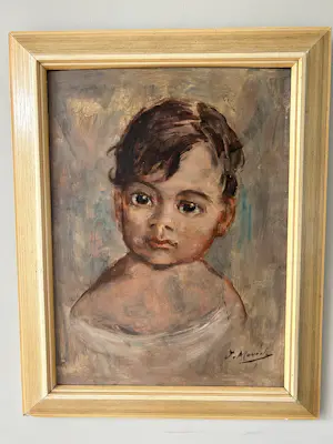 Jacques van Mourik - Kinderportret op paneel kopen? Bied vanaf 60!