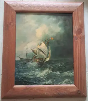 Onbekend - windjammer op woeste zee kopen? Bied vanaf 20!