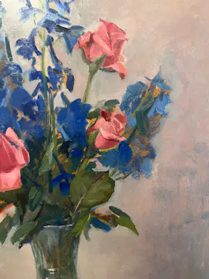 Onbekend - gesigneerd LS, stilleven met vaas met bloemen kopen? Bied vanaf 60!