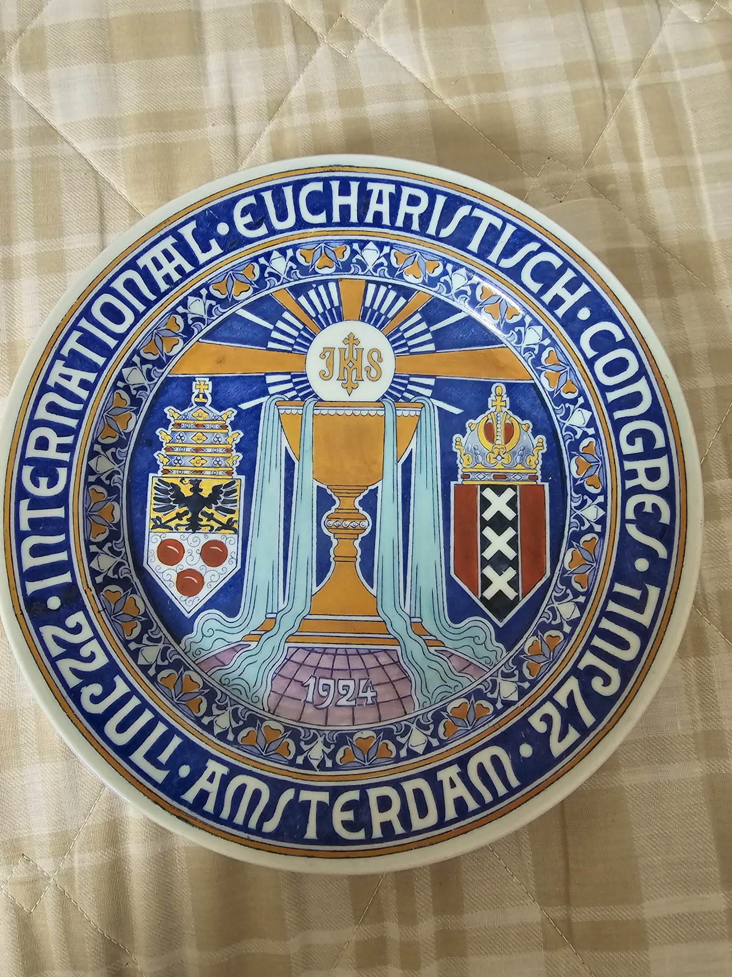 AcheterN.V. Porselein- en Tegelfabriek Mosa - Wandbord? Enchérissez de 20!