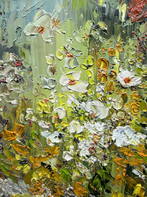 Onbekend - olieverf op doek | 'Bloemenpracht (INGELIJST) kopen? Bied vanaf 20!