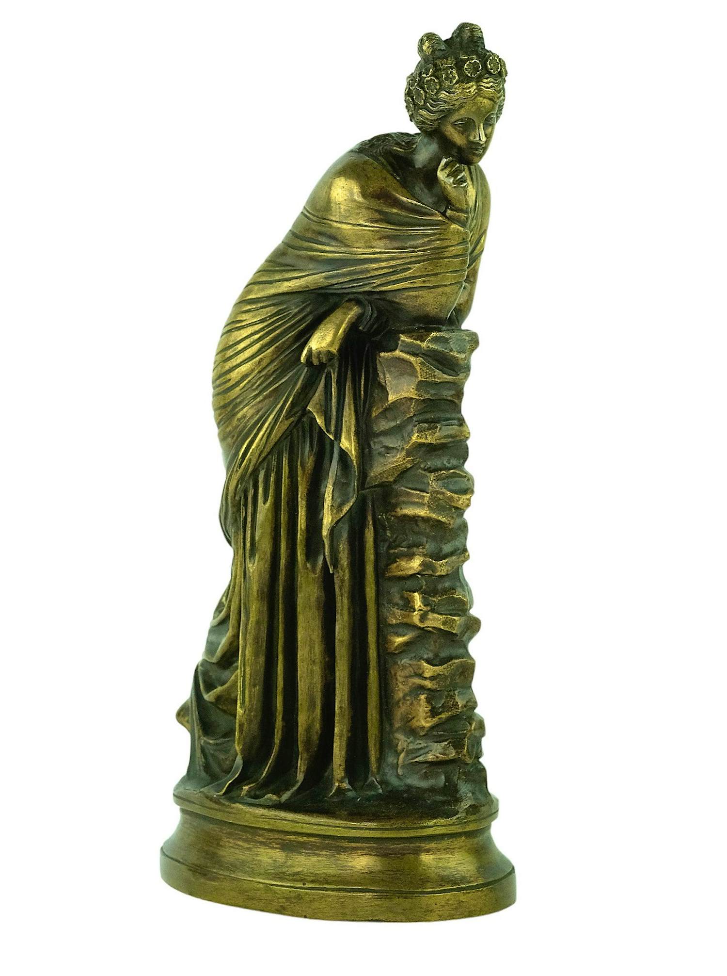 Buy Brons (Onbekend) - Antiek bronzen beeld van Polyhymnia? Bid from 375!
