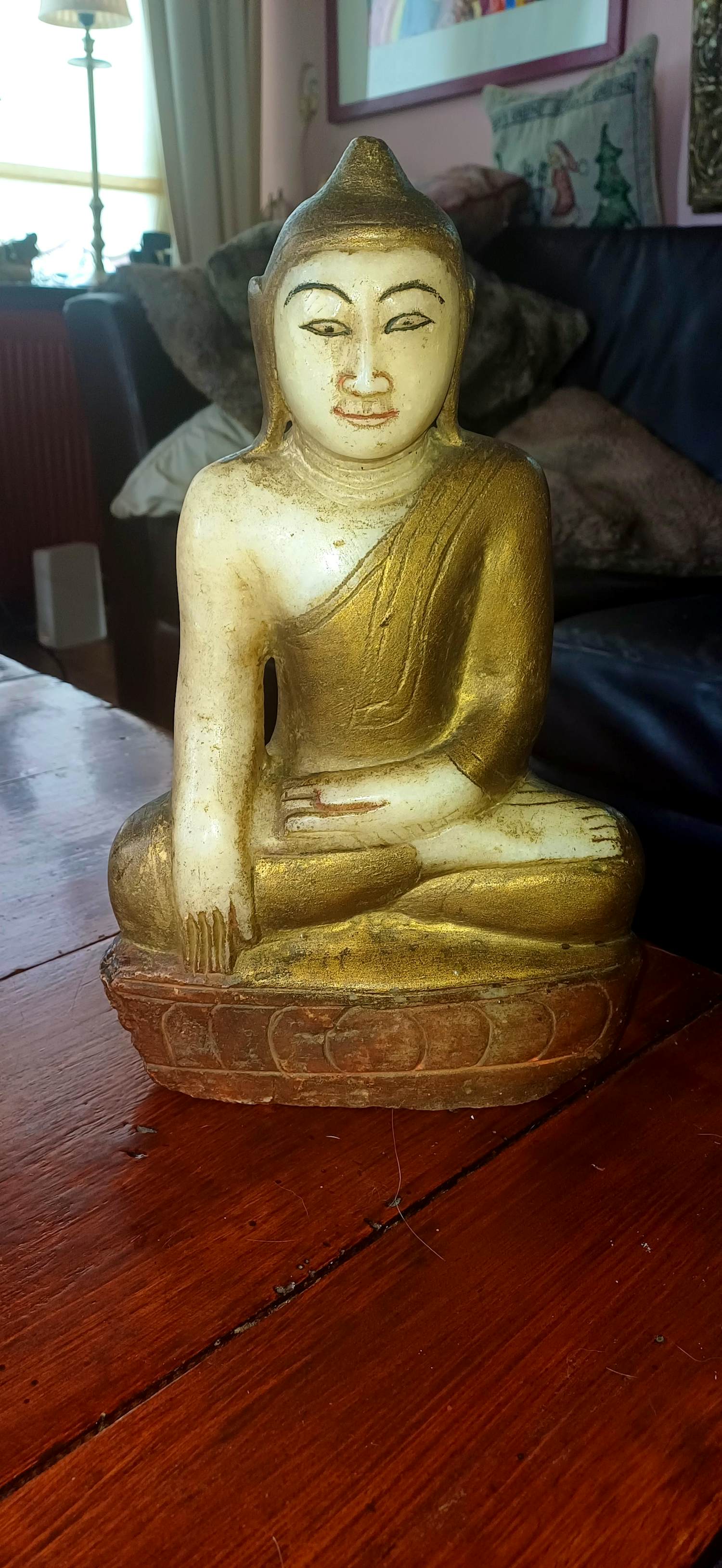 Onbekend - Albasten Birmese Boeddha kopen? Bied vanaf 20!