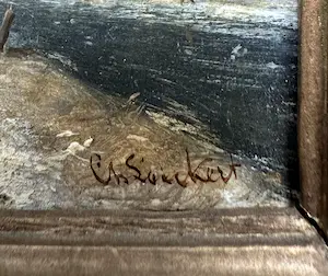 Charles Leickert - Molen in winterlandschap kopen? Bied vanaf 1300!