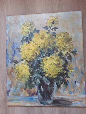 AcheterNiet of onleesbaar gesigneerd - Gele dahlia’s? Enchérissez de 10!