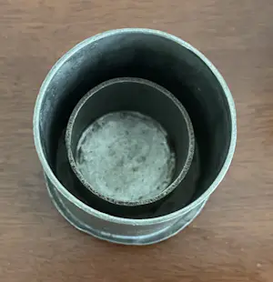 Onbekend - Antieke 19e eeuwse Chinees zeshoekige tinnen theebusje kopen? Bied vanaf 20!