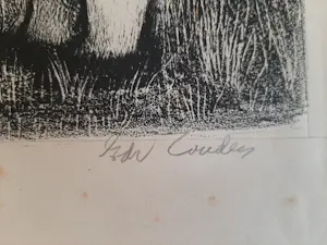 Onbekend - LItho, twee spelende kinderen. kopen? Bied vanaf 20!