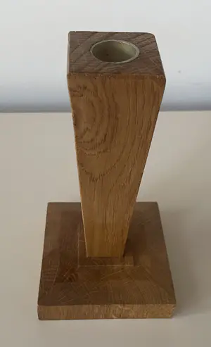 Onbekend - Twee houten art deco kandelaren kopen? Bied vanaf 20!