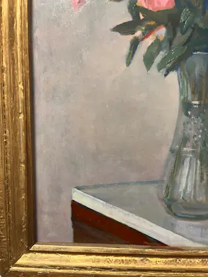 Onbekend - gesigneerd LS, stilleven met vaas met bloemen kopen? Bied vanaf 60!