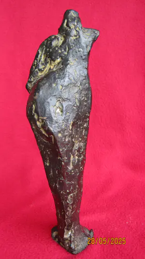 Brons (Onbekend) - Man en vrouw in de wind. kopen? Bied vanaf 150!