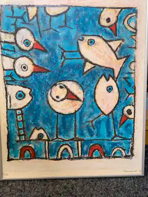 Buy Hans Innemee - Nieuwsgierigheid Vogels en Vissen? Bid from 100!