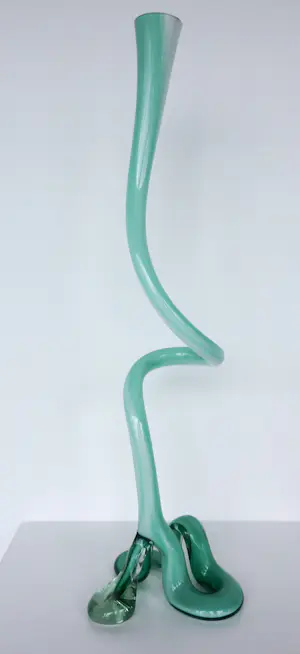 Onbekend - Groene gedraaide vloervaas kopen? Bied vanaf 50!