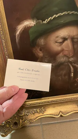 Rudolf Otto Franke - Bundle aus 3 Bildern: Frau vor Spiegel, 2x Pfeiffe rauchender Mann kopen? Bied vanaf 150!