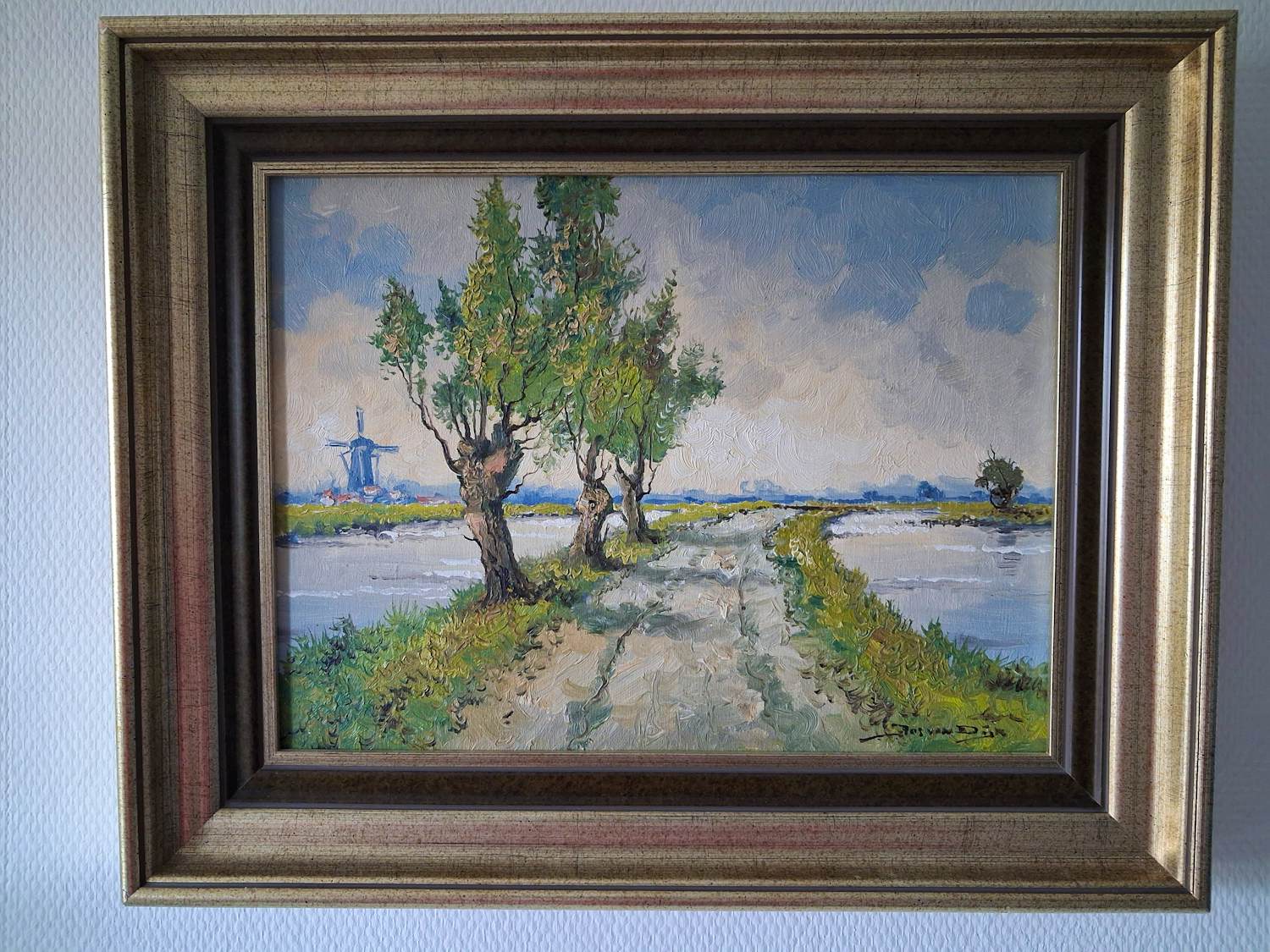 Jos van Dijk - Hollands polderlandschap kopen? Bied vanaf 150!