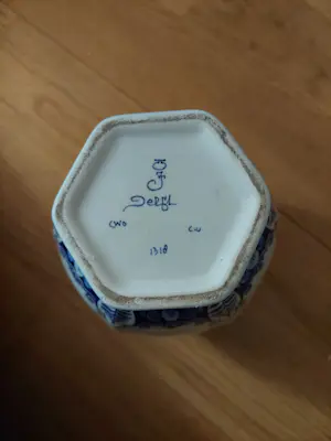 AcheterPorceleyne Fles - Delftsblauwe vazen 3 stuks handgeschilderd Royal Delft.? Enchérissez de 120!