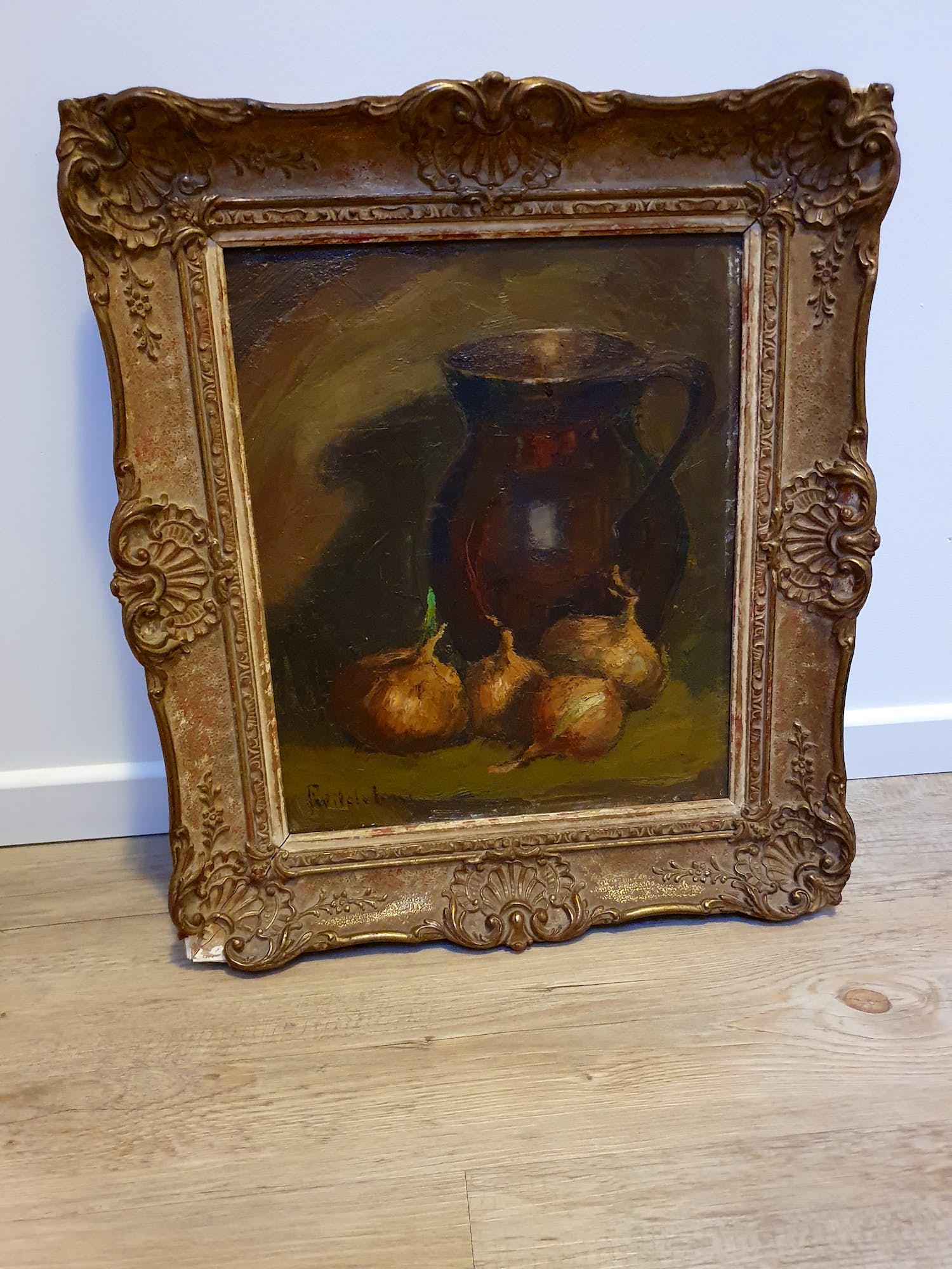Roelof Wildeboer - Stilleven van kan met uien verkocht voor € 60!