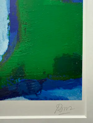 Gerrit Benner - handgesigneerde kleurenzeefdruk | 'Landschap' | ca.1981 kopen? Bied vanaf 3000!